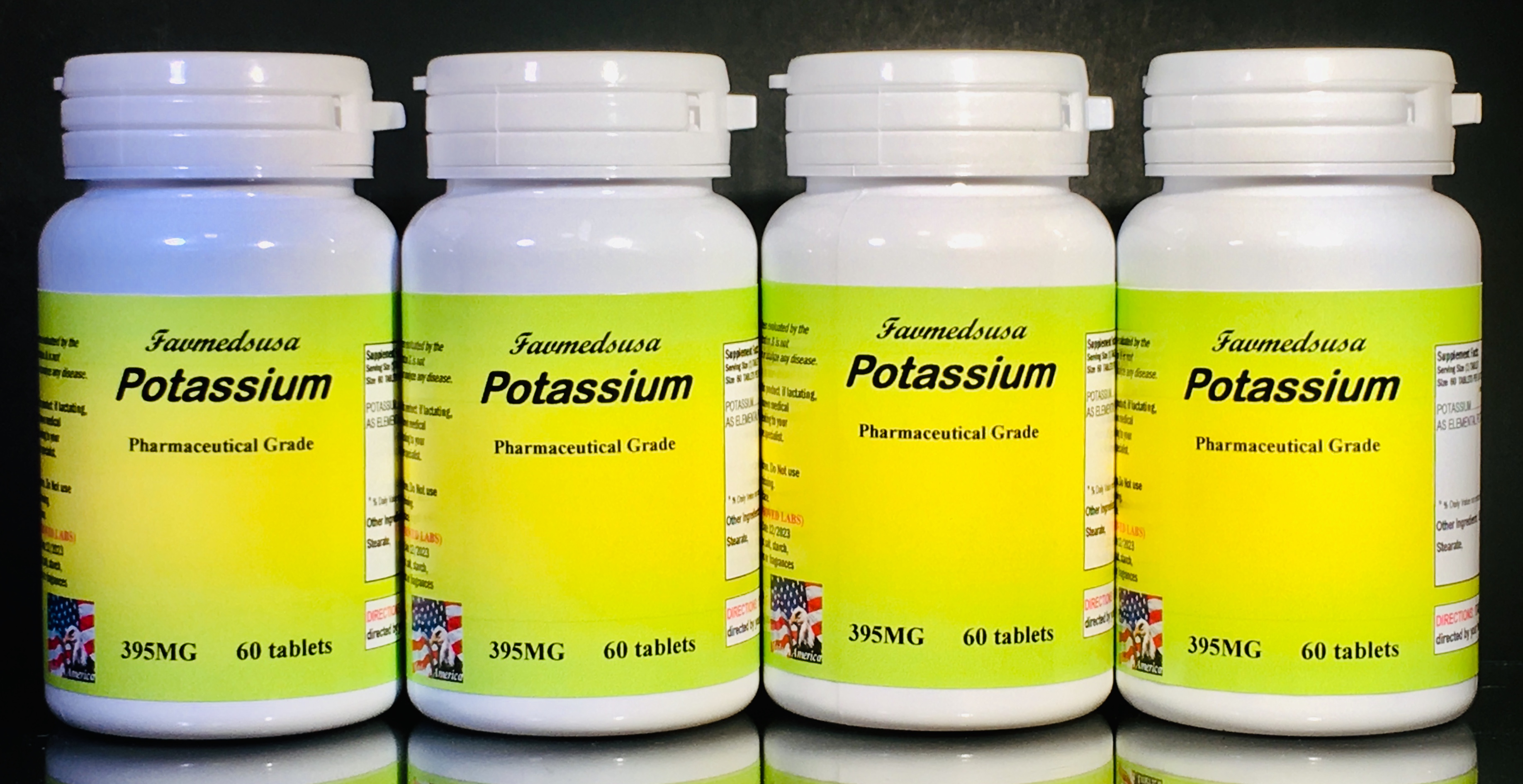 Potassium 395mg - 240 (4x60) tablets
